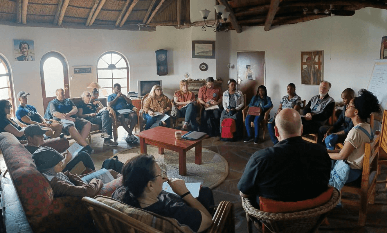 SSM members gathered for a collaborative meeting and discussion session